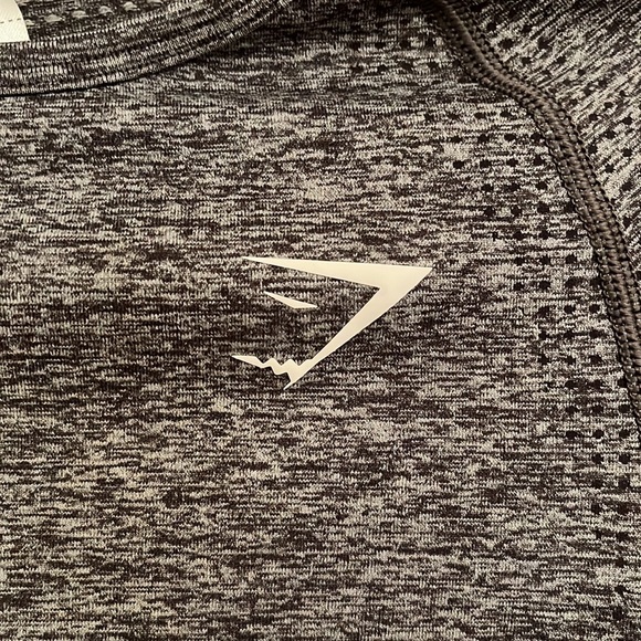 Gymshark Vital Seamless Long Sleeve Crop Top, women’s size Large, grey - Picture 3 of 8